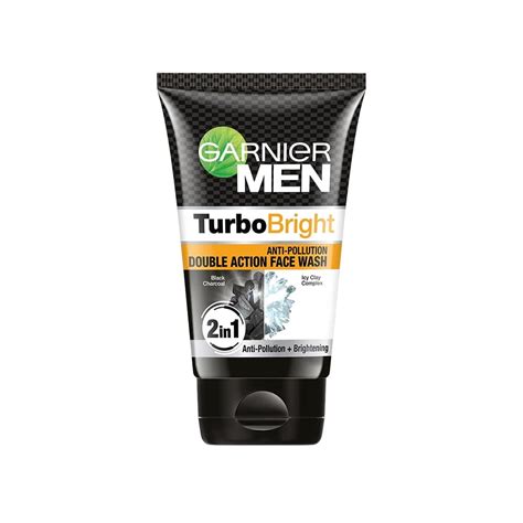 Buy Garnier Men, Face Wash, Brightening & Anti-Pollution, TurboBright Double Action, 100 g ...