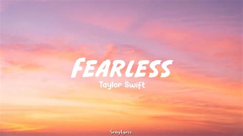 Taylor Swift - Fearless (Taylor's Version) | Lyrics - YouTube