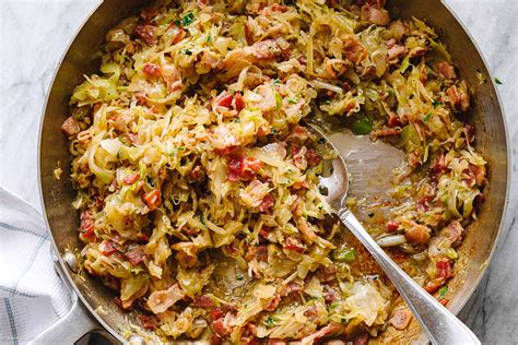 Bacon Cabbage Recipe – Pan-Fried Cabbage with Bacon — Eatwell101