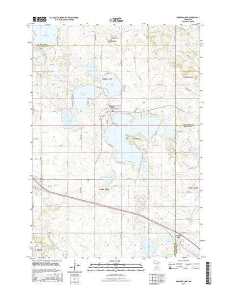 MyTopo Madison Lake, Minnesota USGS Quad Topo Map