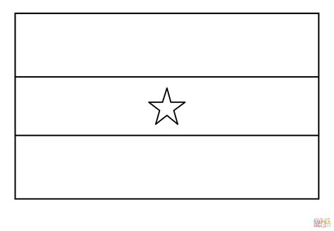 Colouring Page Of Ghana Flag