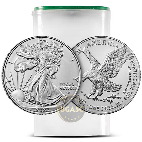 2023 1 oz American Silver Eagle Tube (20 Coins, BU)