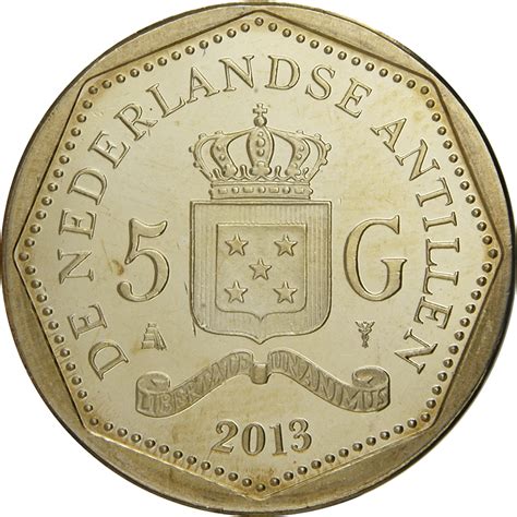 5 Gulden - Willem-Alexander / Beatrix (Curacao flag) - Netherlands ...