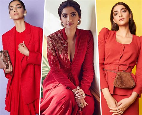 Take Red Outfit Inspo From Sonam Kapoor For This Festive Season ...