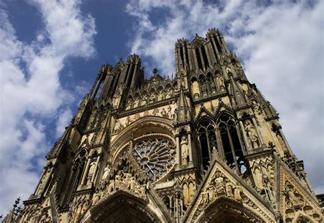 Reims Cathedral Facade · Free Stock Photo