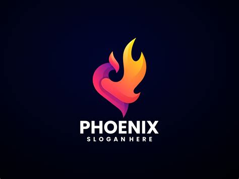 Phoenix Fire Gradient Logo Design Graphic by artnivora.std · Creative ...