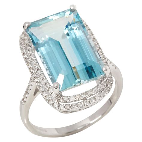 Beautiful 17.58ct Aquamarine Ring at 1stDibs