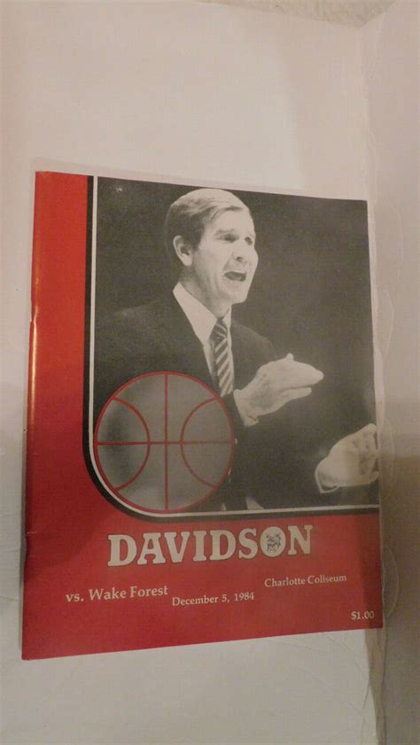 THE DAVIDSON COLLEGE BASKETBALL PROGRAMDECEMBER 5198456 PAGES : Free ...