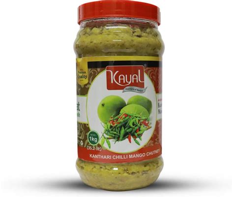 kayal food products Kanthari Chilli Mango Chutney Mango, Green Chilli Pickle Price in India ...