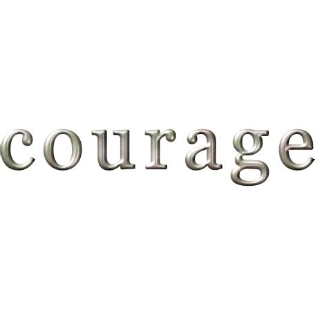 Courage Metal Word Art graphic by Marisa Lerin | DigitalScrapbook.com ...