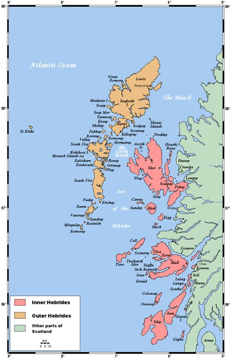 Islands of the Hebrides | Scotland map, Hebrides, Scotland