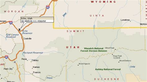 Echo, Utah Map 2