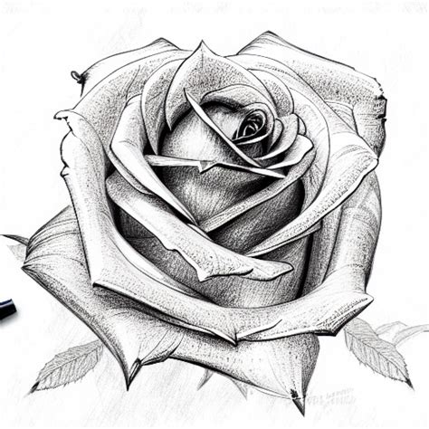 Details 75+ rose tattoo sketch designs super hot - seven.edu.vn