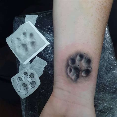 Top 65+ Best Cat Paw Print Tattoo Ideas - [2020 Inspiration Guide]