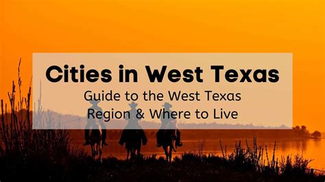 Cities in West Texas | Guide to the Best Places to Live