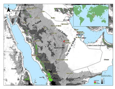 Arabian Desert Location On World Map - United States Map