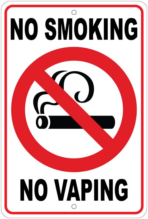 No Smoking No Vaping Signs Printable