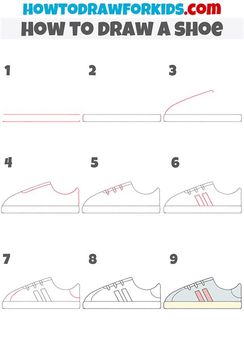 Easy Shoe Drawings