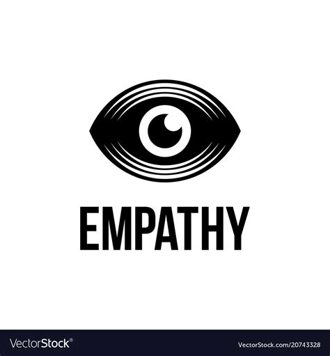 Modern professional logo eye empathy Royalty Free Vector