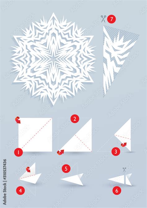 Origami Snowflake Pattern