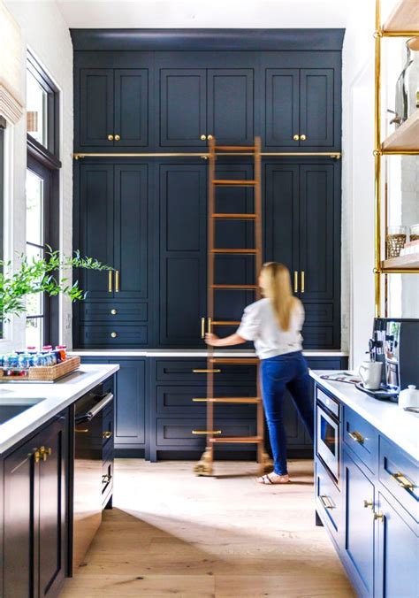 Rolling Kitchen Ladders Add Extra Square Footage