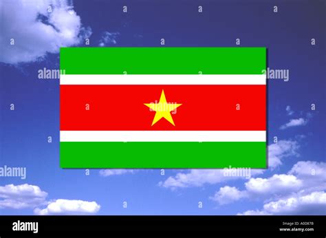 FLAG OF SURINAM Stock Photo - Alamy