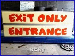 Toys R Us Vintage ENTRANCE & EXIT ONLY Iconic Building Sign 97×18 100% ...