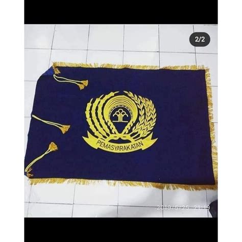 Jual BENDERA PATAKA KEMENKUMHAM LOGO PEMASYARAKATAN / PENGAYOMAN | Shopee Indonesia