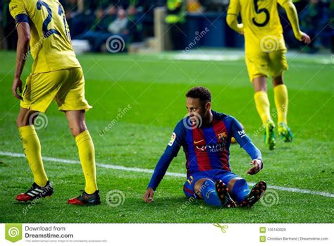 Neymar Plays at the La Liga Match between Villarreal CF and FC Barcelona Editorial Image - Image ...