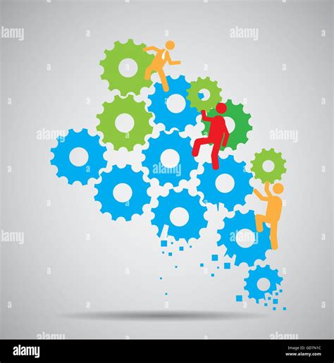 Teamwork, Vector illustration Stock Vector Image & Art - Alamy