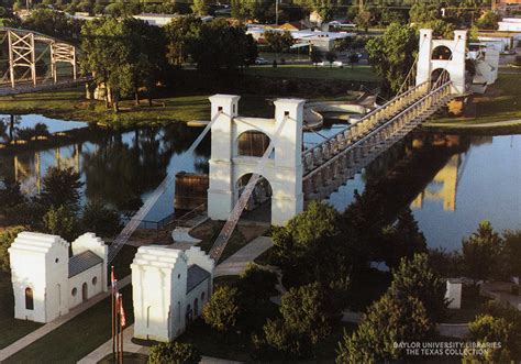 Texas Over Time: The Waco Suspension Bridge at 150 Years, 1870-2020, Waco, Texas. – The Texas ...