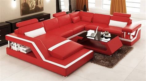 10 Best Red Leather Sectionals with Chaise