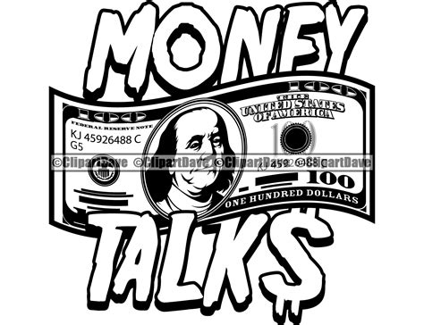 Money Talks 100 Dollar Bill SVG Design Cash Sign Hustle | Etsy | Dollar bill, Words coloring ...
