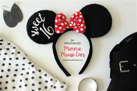 Personalized Minnie Mouse Ears - Inspiration Made Simple