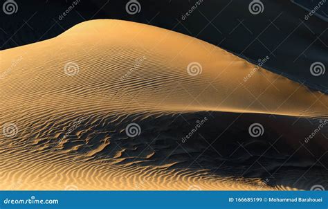 The Shapes of Sand Dunes in Lut Desert Stock Image - Image of natural, dawn: 166685199