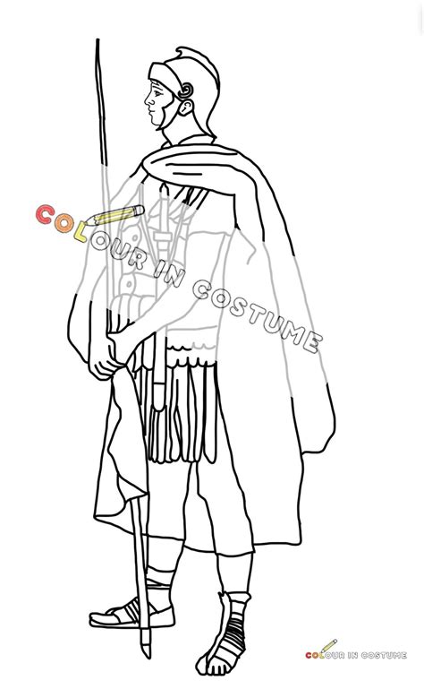 Roman Soldier Printable Colouring in Page Fact Sheet - Etsy