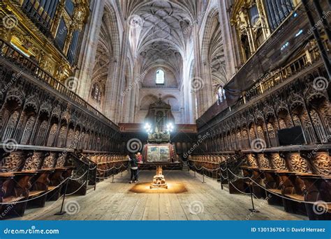 Segovia, Spain - October 15, 2018: Interior of Segovia Cathedral ...