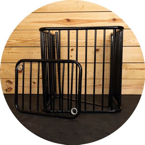 Easy-Up® Flat Wall Slow Feed Floor Hay Rack | Schneiders