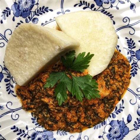 The Vegan Nigerian: IYAN AND EGUSI SOUP | YAM AND EGUSI