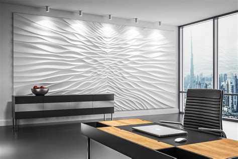 3D Gypsum Mural - Model ILLUSION | 3d wall panels, Textured wall panels ...