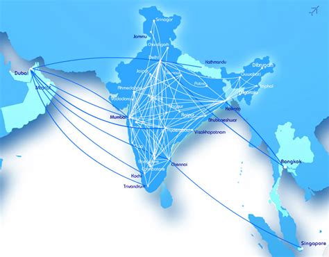 IndiGo Airlines route map