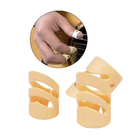 3 Pcs Guitar Picks Electric Acoustic Guitar Ukulele Index Finger Picks ...