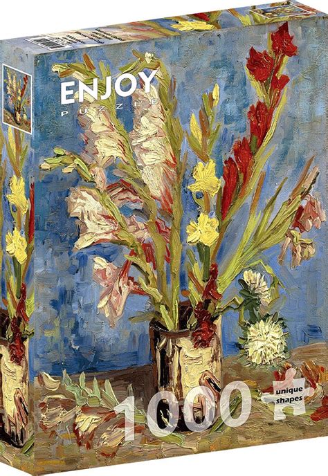 1000 Pieces Jigsaw Puzzle - Vincent Van Gogh: Vase with Gladioli and C – ENJOY Puzzle