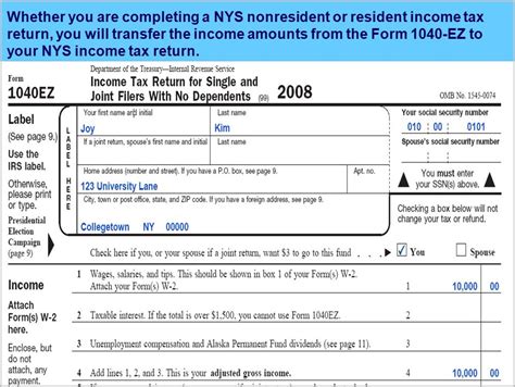 1040ez Tax Form With Dependents Form : Resume Examples