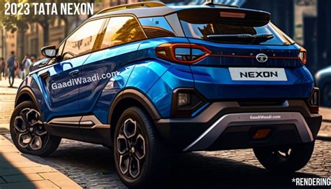 Tata Nexon Facelift Rendered, Launch Likely In Q3 2023