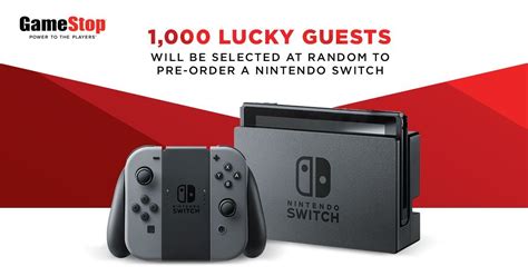 GameStop Will Let 1,000 People Pre-Order a Nintendo Switch on Saturday