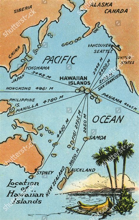 Map Of The Islands In The Pacific Ocean