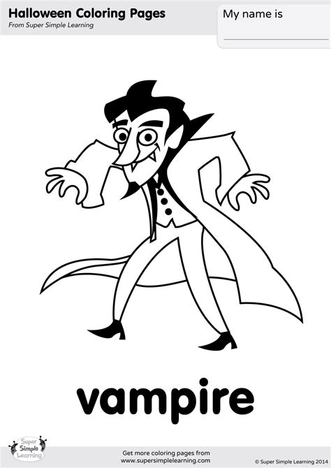 Cartoon Vampire Coloring Pages Coloring Pages