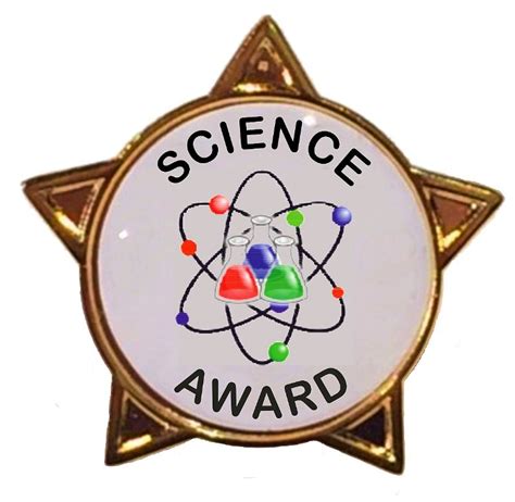 SCIENCE AWARD star badge