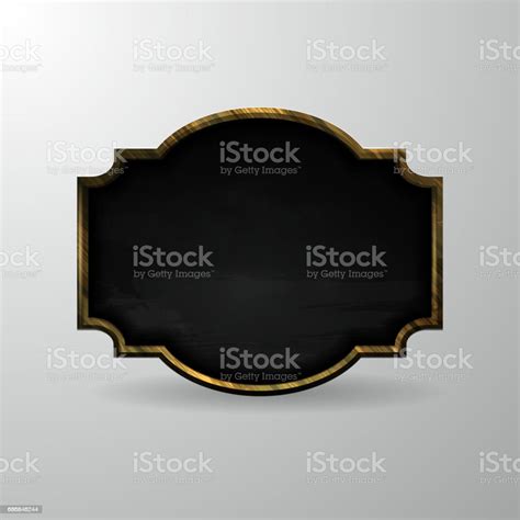 Wooden Frame Chalkboard Background Stock Illustration - Download Image Now - Abstract, Art ...